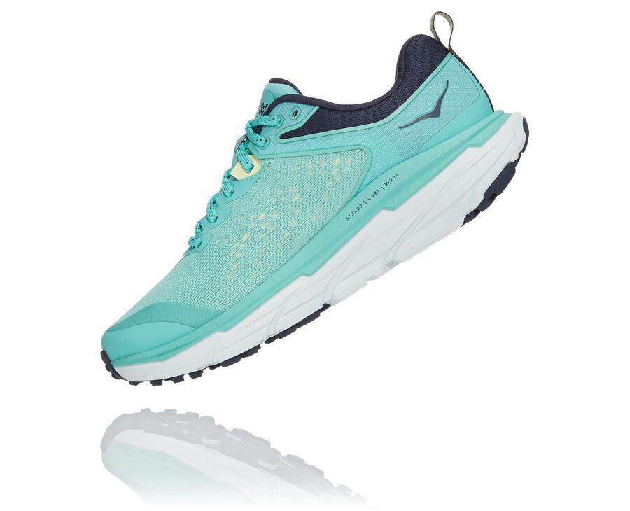 Tenis Hoka One One Trail Mujer Azules/Blancos - Challenger Atr 6 - WOEZ39614